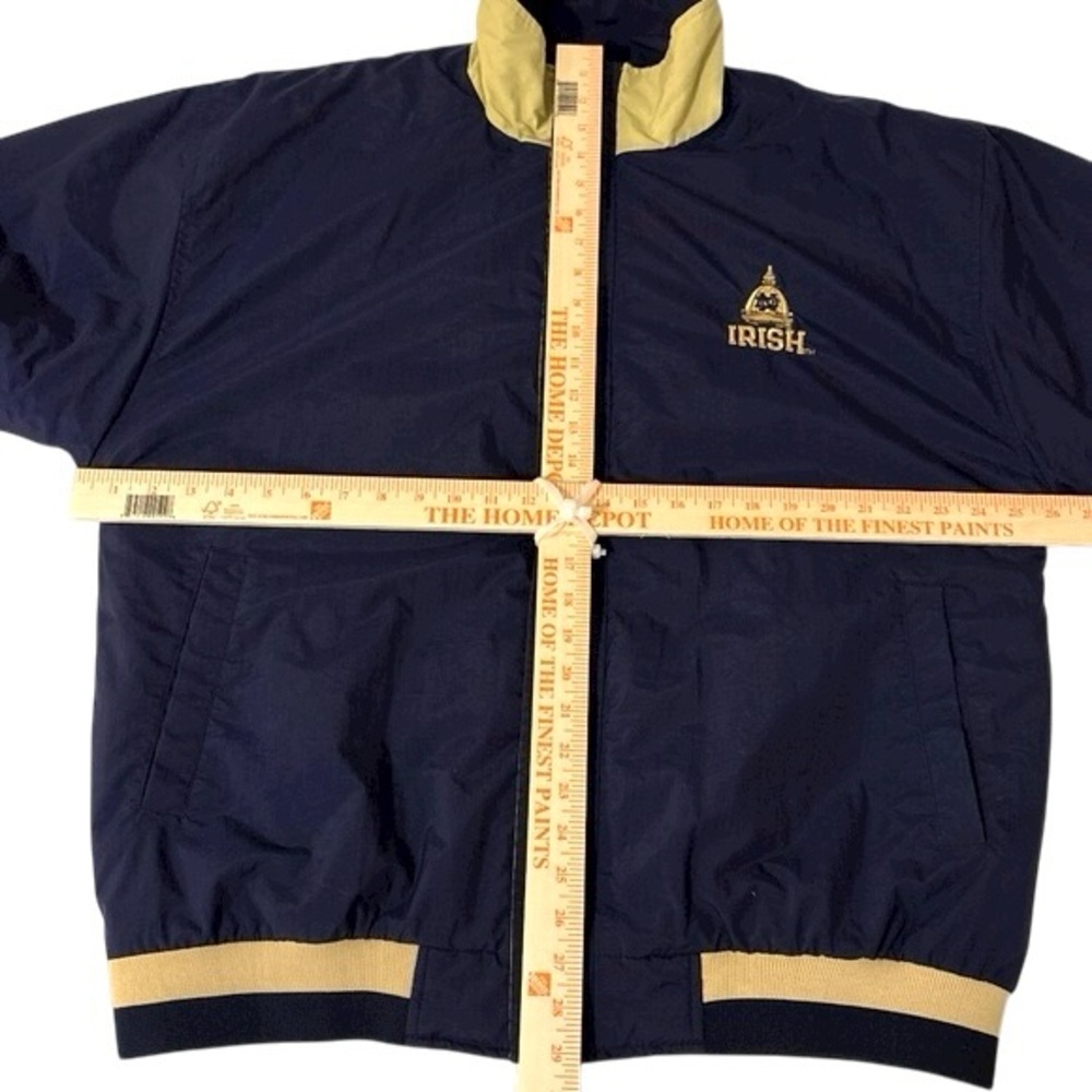 Vintage 90’s Champion Fighting Irish Blue Lined Jacket - Picture 6 of 7